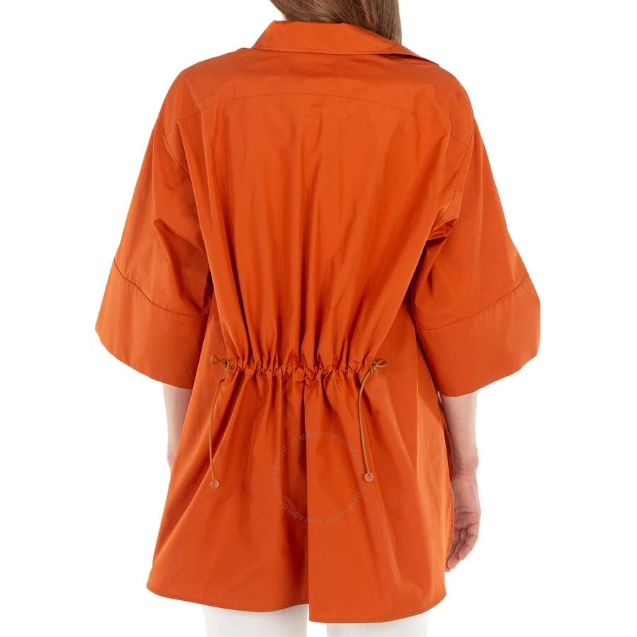 Max Mara March Cotton Poplin Drawstring Shirt 3