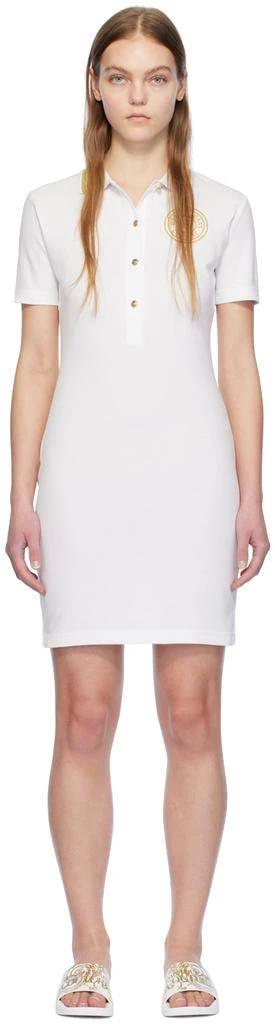 Versace White Appliqué Minidress 1