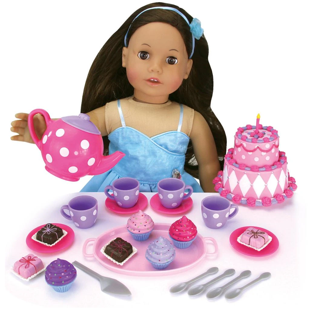 Teamson Sophia’s Complete Cake & Tea Party Accessories Set for 18" Dolls 3