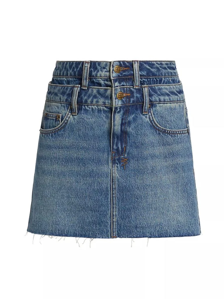 Ksubi Model Rework Denim Miniskirt 1