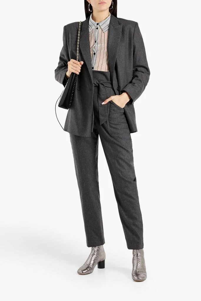 IRO Lanpin pinstriped wool-blend tapered pants 2