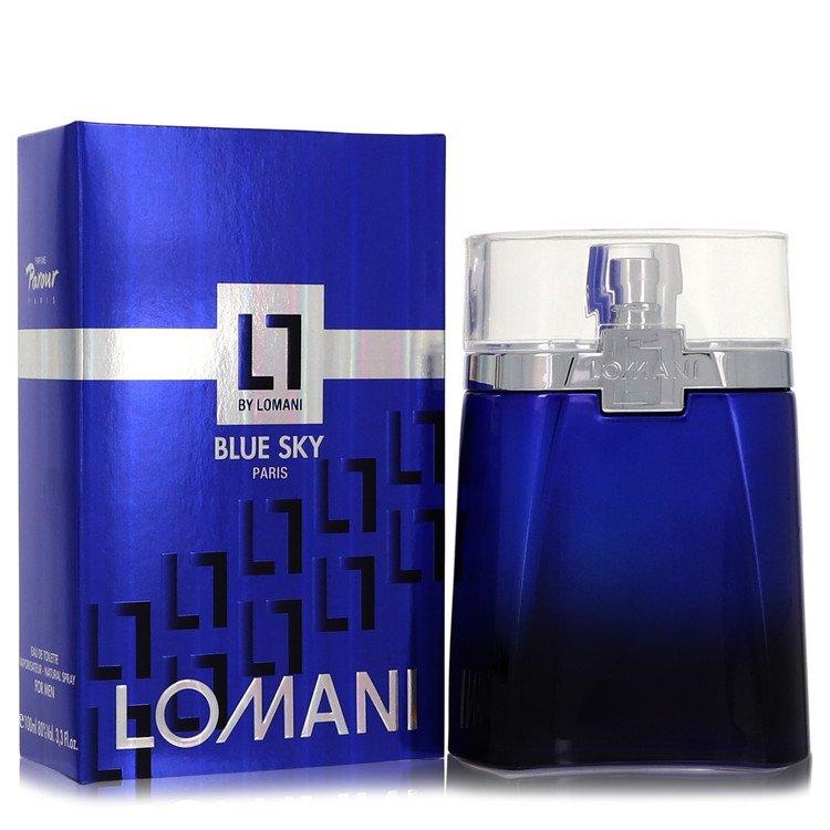 LOMANI 2pcs Combo  Blue Sky by  Eau De Toilette Spray 3.4 oz Men