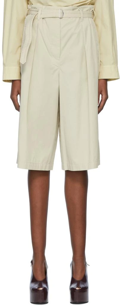 Lemaire Grey Cotton Shorts 1