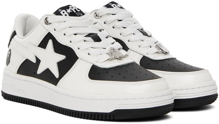 Bape White & Black STA #6 Sneakers 4