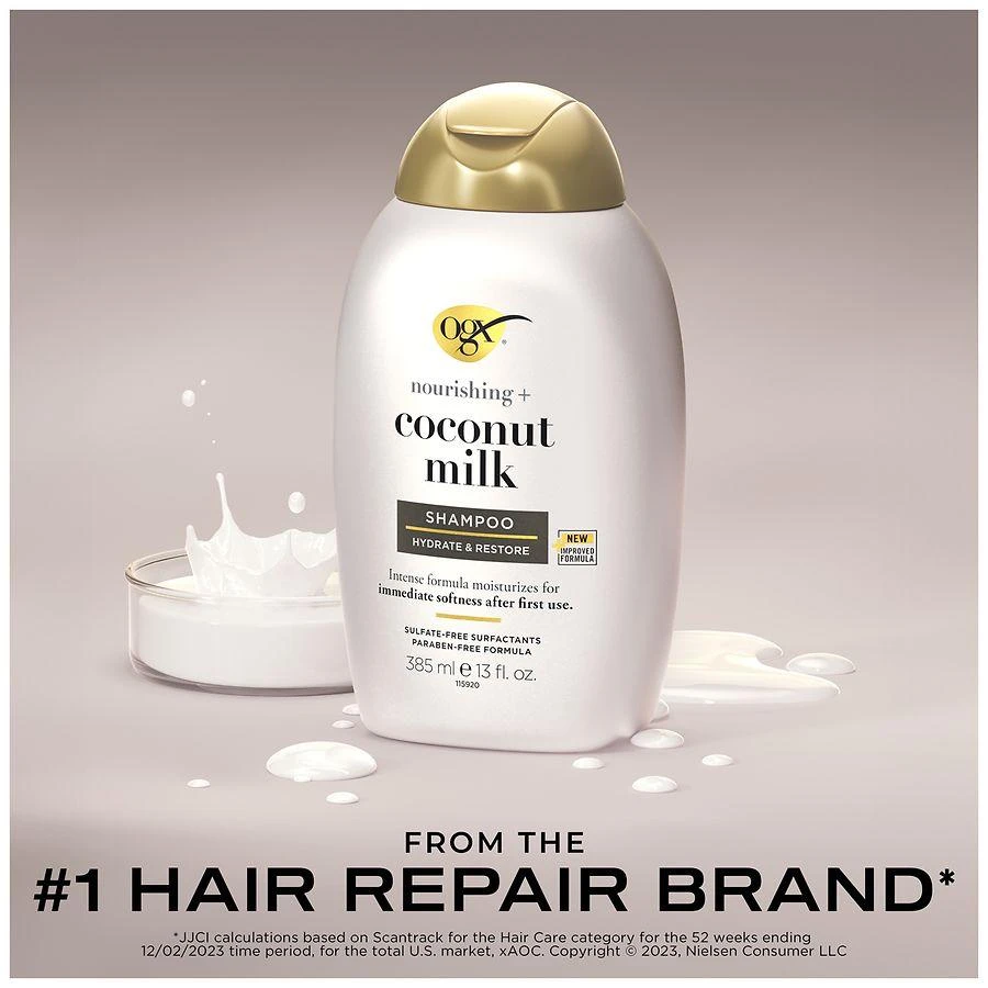 OGX Nourishing + Coconut Milk Moisturizing Shampoo 6