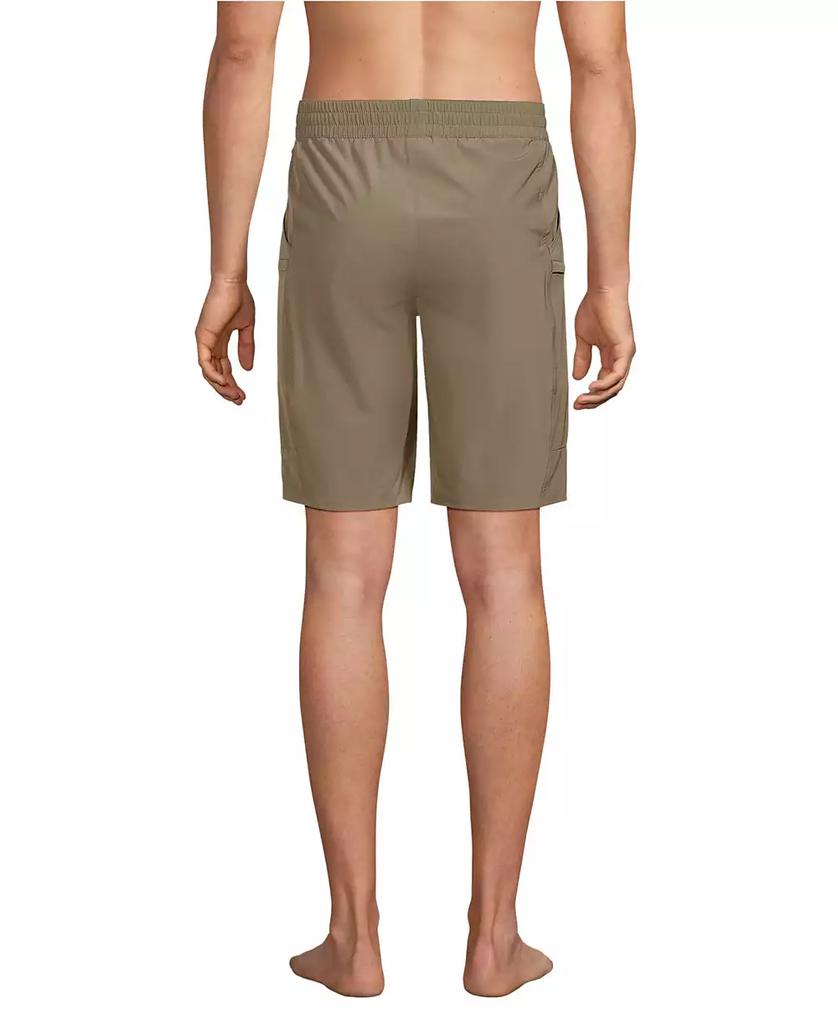 Lands' End Big & Tall 9 Inch Packable Cargo Swim Shorts