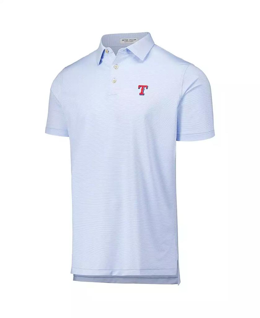 Peter Millar Men's Light Blue Texas Rangers Jubilee Stripe Stretch Jersey Polo