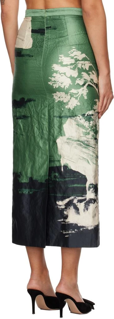 Erdem Green Pencil Midi Skirt 3