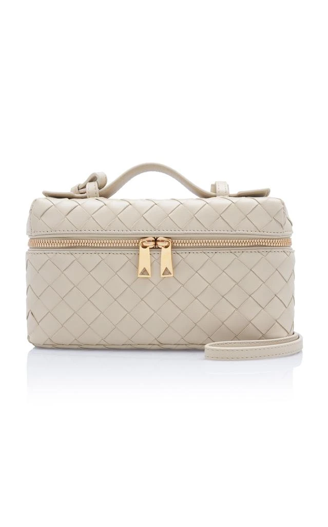 Bottega Veneta Bottega Veneta - Bang Bang Intrecciato Leather Vanity Case - White - OS - Moda Operandi 1