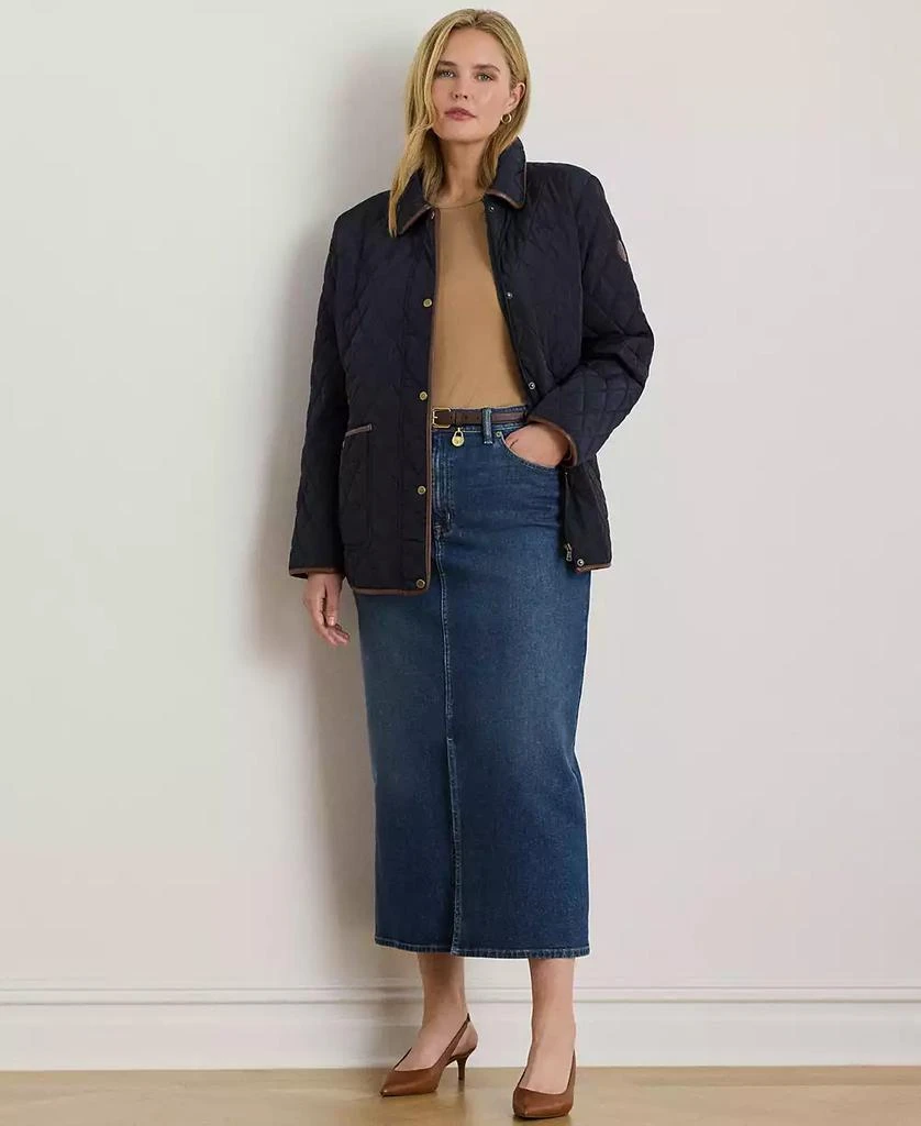 Ralph Lauren Women's Plus Size Quilted Coat, Exclusively for Macys 4