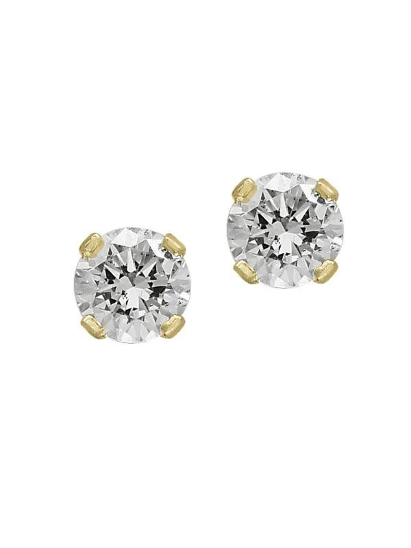 Effy 14K Yellow Gold 
0.25 TCW Diamond Stud Earrings 1