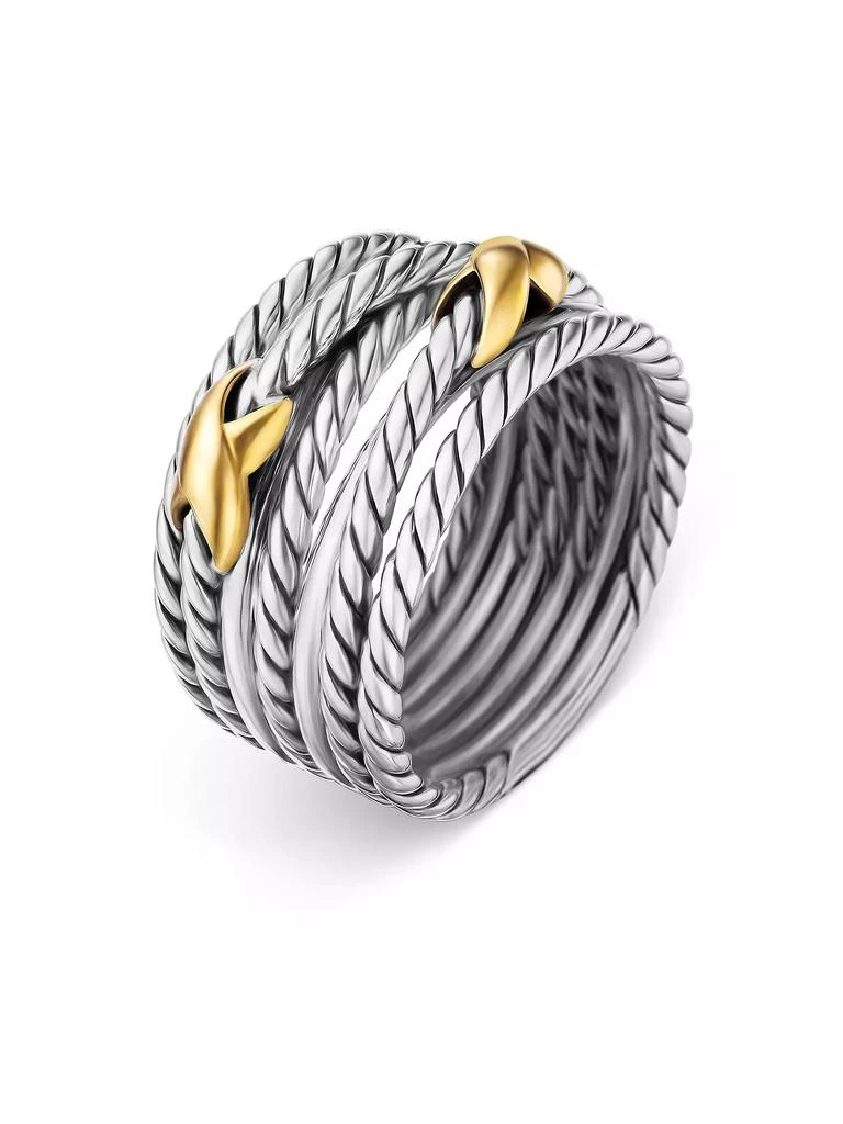 David Yurman Double X Crossover Ring in Sterling Silver 3