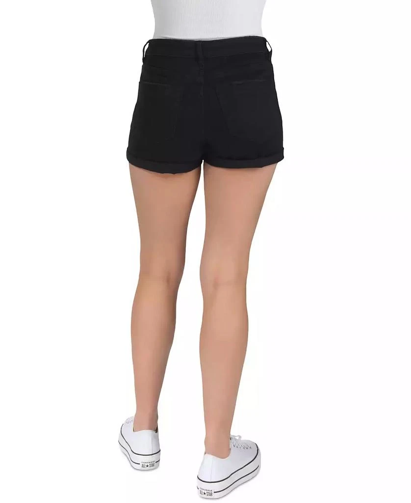 Indigo Rein Juniors' Exposed-Button High Rise Destructed Shorts 6