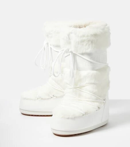 Moon Boot Icon faux fur-trimmed snow boots 5