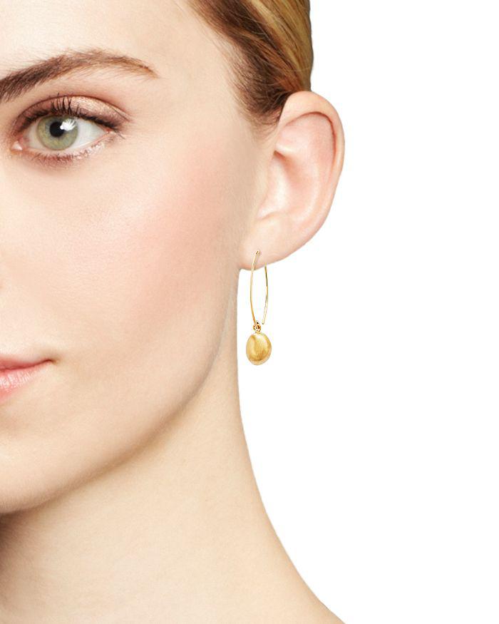 Bloomingdale's 14K Yellow Gold Satin Drop Threader Earrings