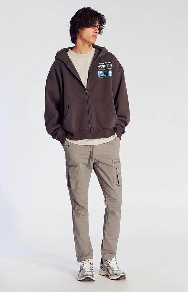 PacSun Stretch Gray Slim Cargo Pants 1