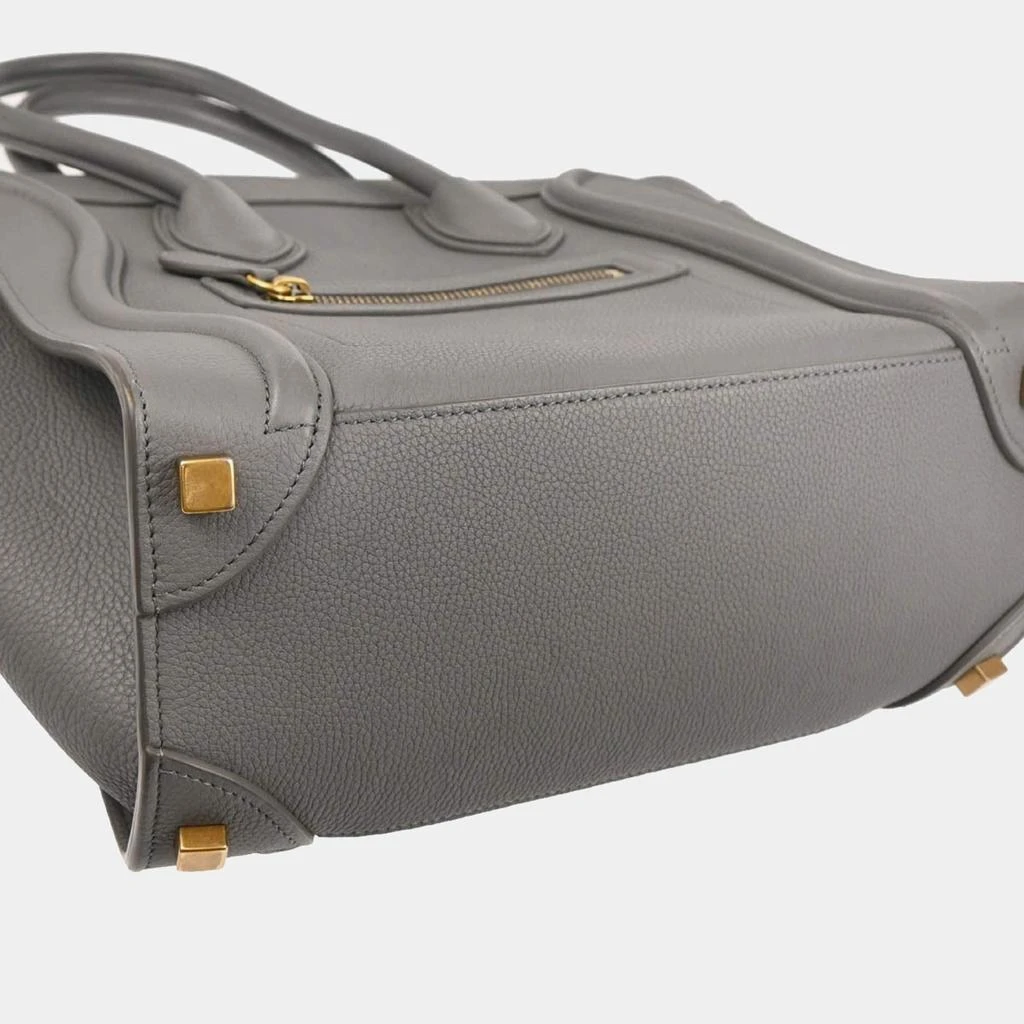 Celine Celine Gray Leather Micro Luggage Tote Bag 3