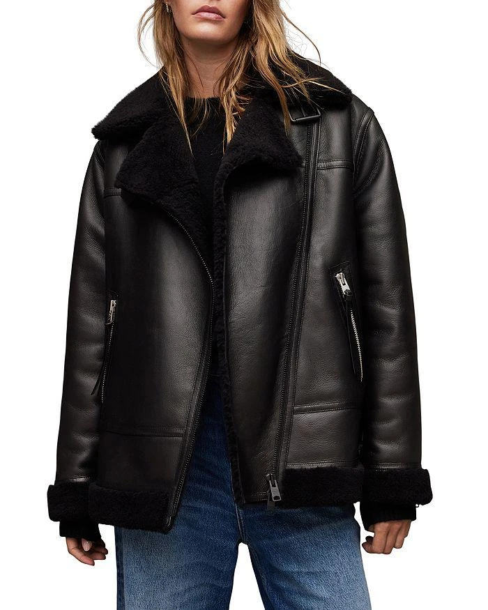 ALL SAINTS Sola Shearling Coat 1