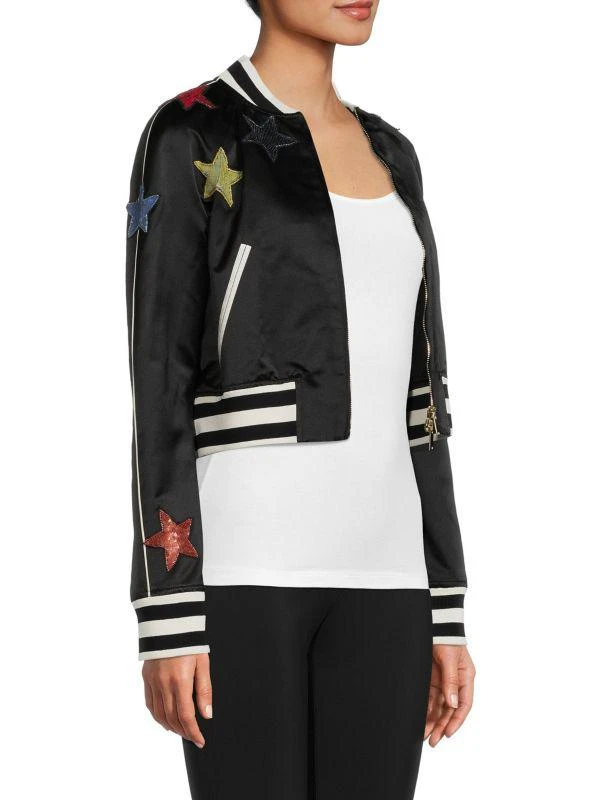 Valentino Star Embroidered Bomber Jacket 3