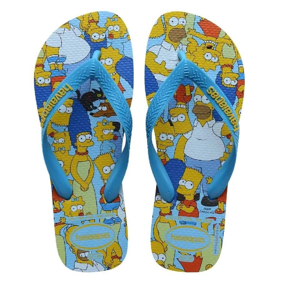 Havaianas Simpsons TV Family Pop Art Abstract Cartoon Beach Flip Flop Sandals Havaianas Graphic Simpsons Print Rubber Flip Flop, Brand  main image 3