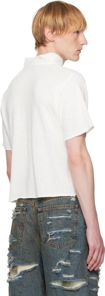 424 White Jersey Thermal Polo 3