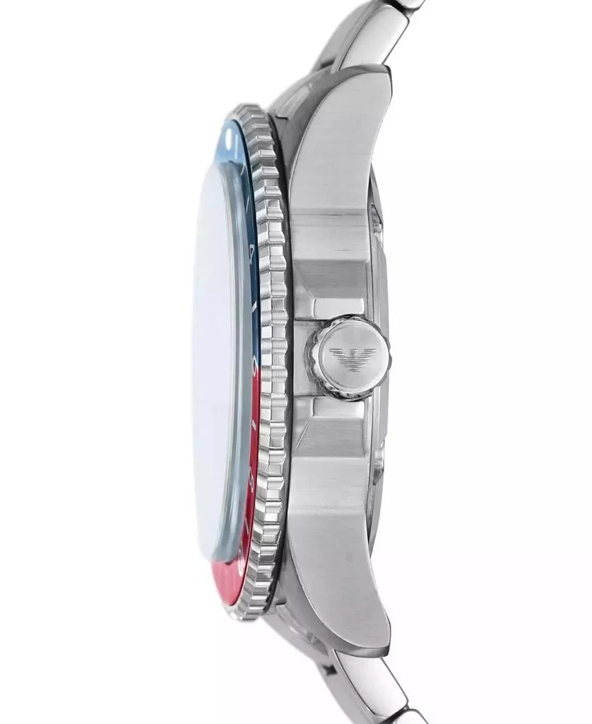 Emporio Armani Men's World Explorer GMT Dual Time Stainless Steel Bracelet Watch 42mm 3