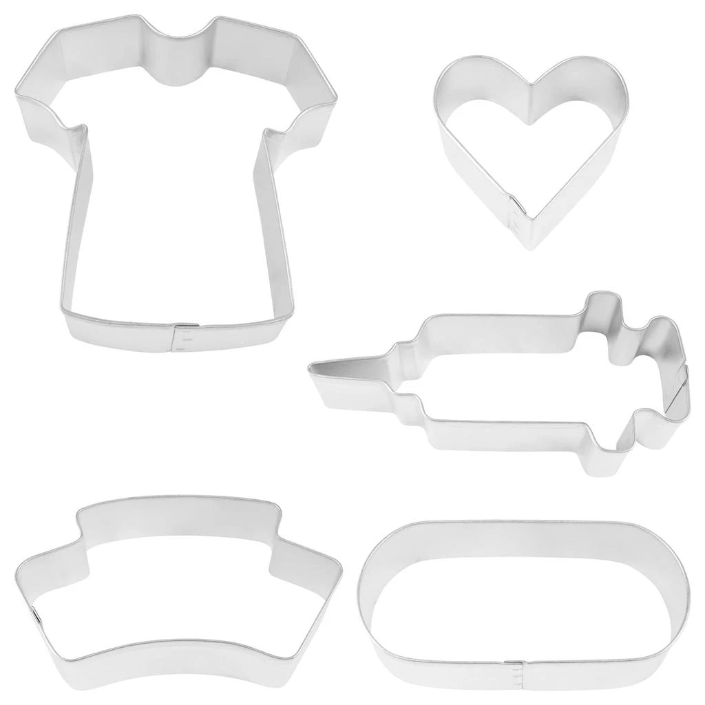 R&M International 5 Piece Nurse Shapes Cookie Cutter Set 2