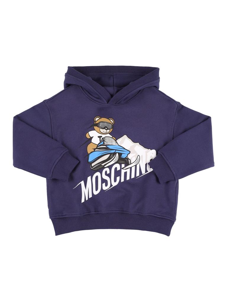 MOSCHINO Printed Cotton Hoodie