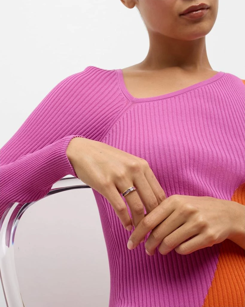 Sydney Evan 14K Gold and Gemstone Channel-Set Baguette Eternity Ring 5