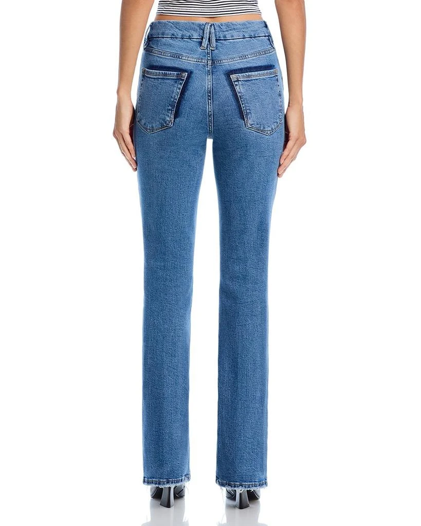 Good American Good Classic High Rise Bootcut Jeans in Indigo 692 3