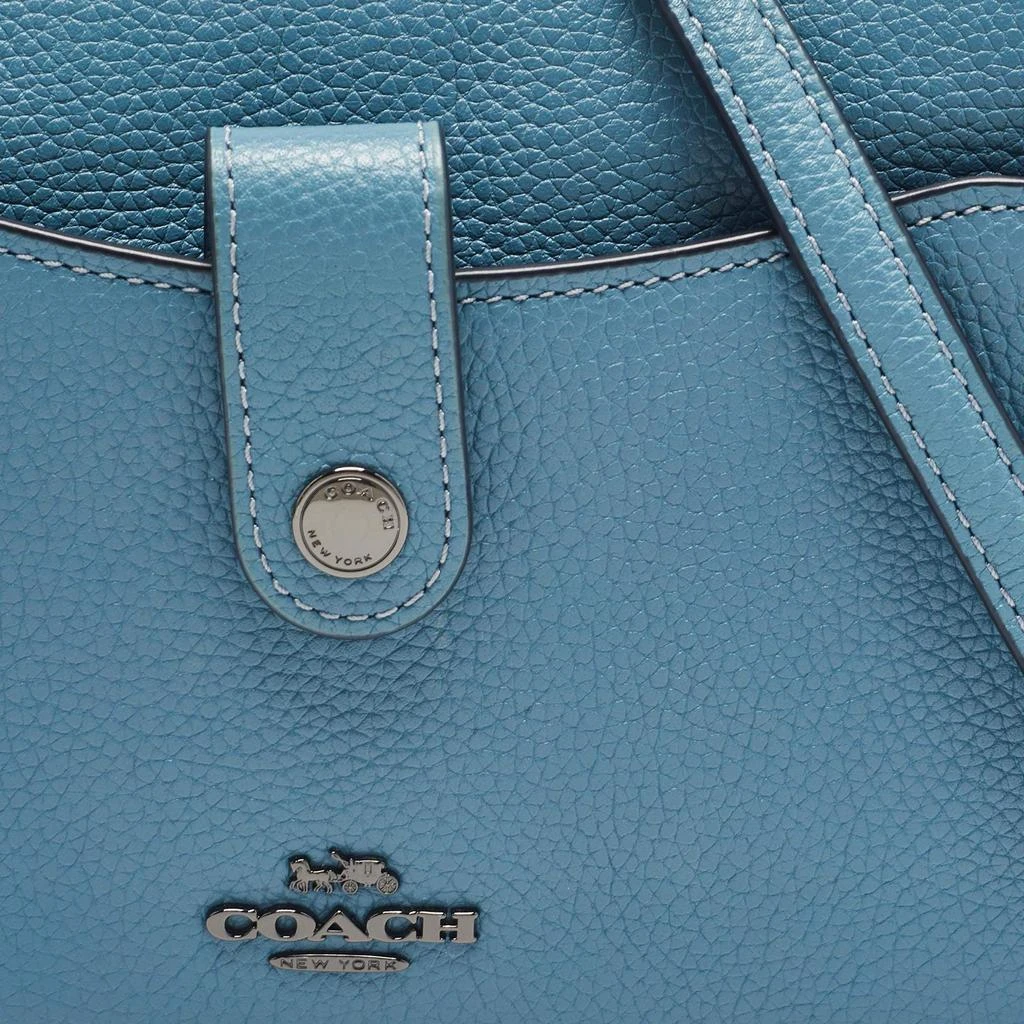 Coach Coach Blue Leather Noa Pop Up Crossbody Bag 5