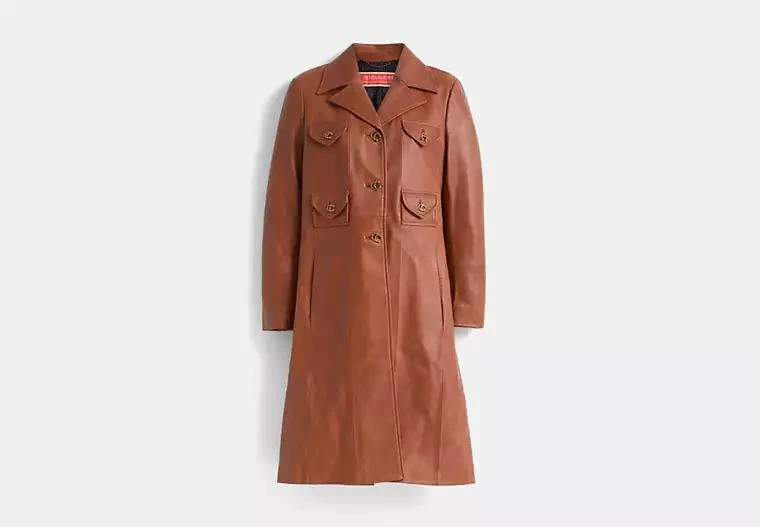 Coach Restored Leather Coat