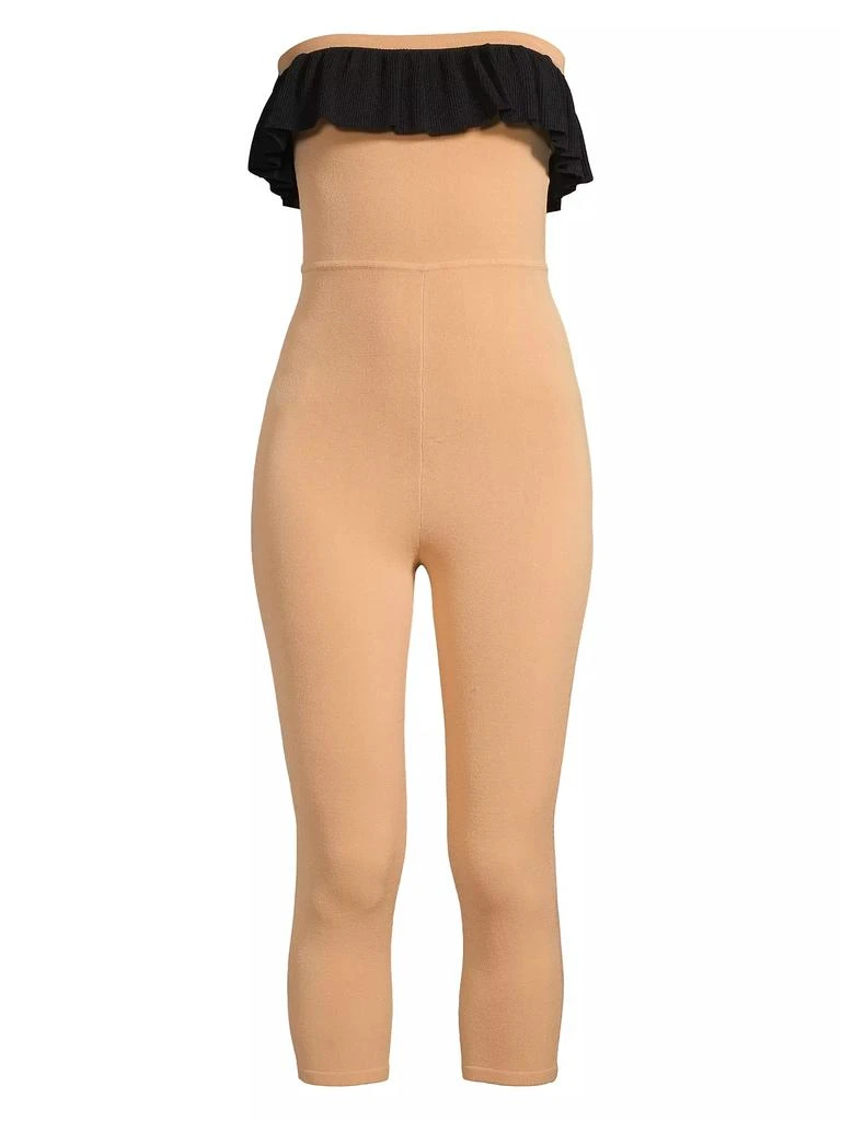 Victor Glemaud Strapless Ruffle Jumpsuit 1
