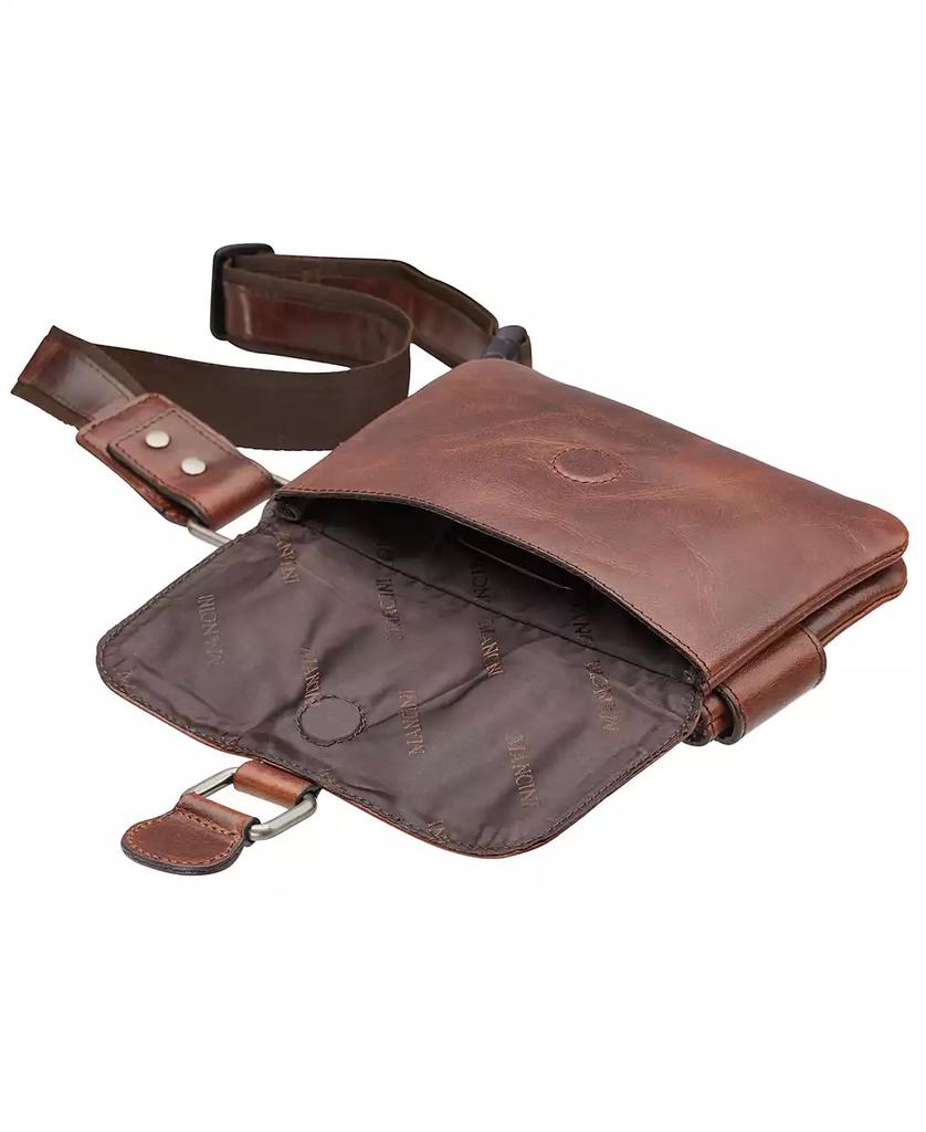Mancini Leather Goods Men's Slim Waist Bag