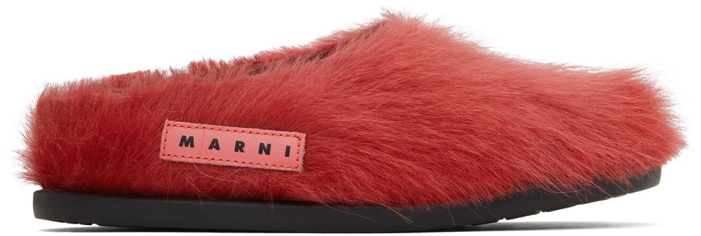 Marni Kids Red Fussbett Sabot Mules
