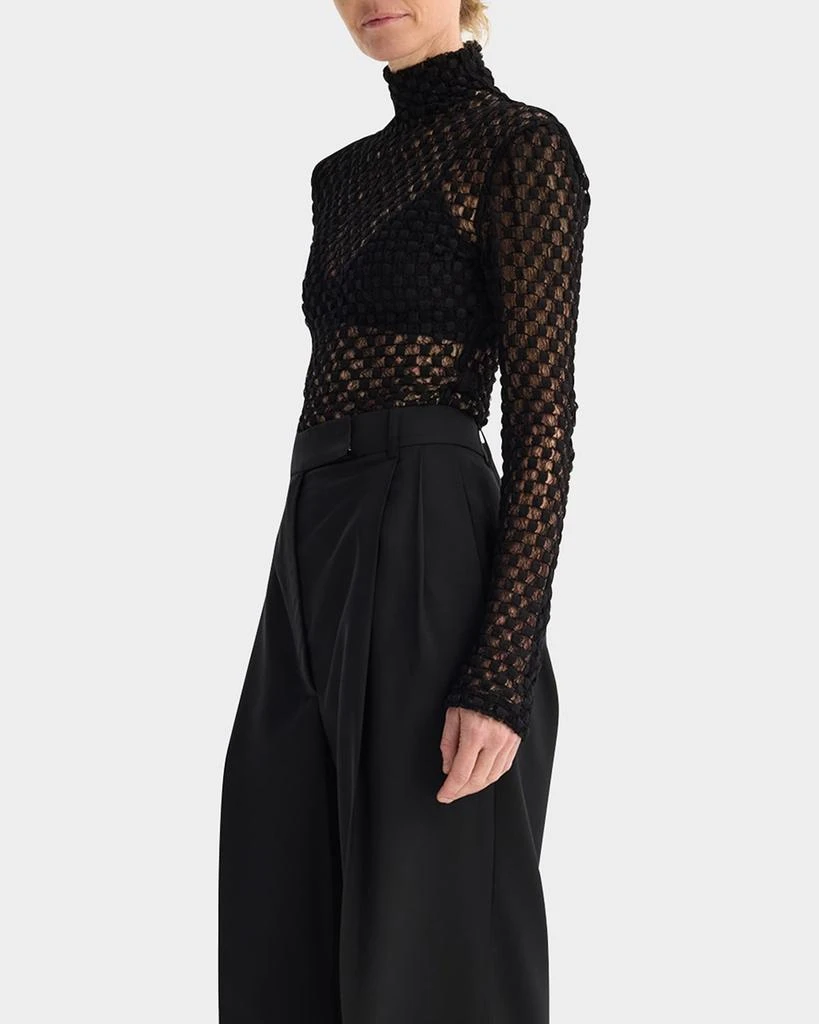 Rohe Geometric Lace Turtleneck Top 4