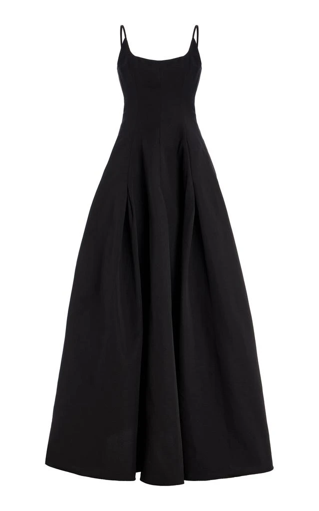 Staud STAUD - Joy Cotton-Blend Maxi Dress - Black - US 4 - Moda Operandi 1
