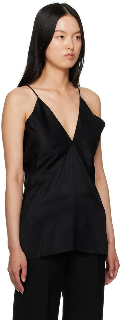 Totême Black Draped Camisole 2