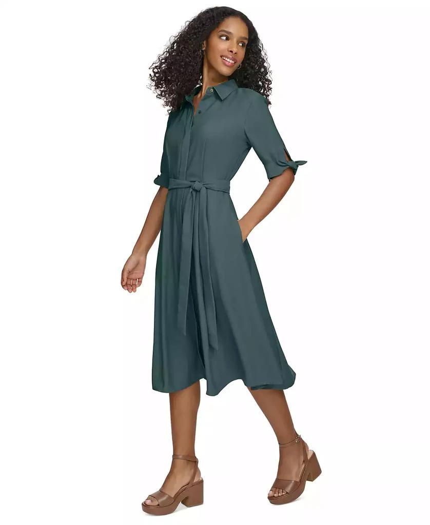 Calvin Klein Women's Tied Sleeve Shirtdress 2