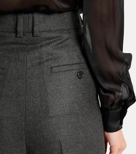 Yves Saint Laurent Pleated cashmere wide-leg pants 5