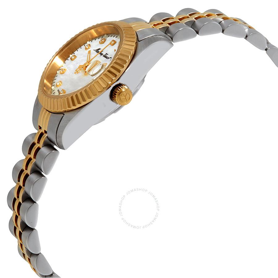 Mathey-Tissot Mathey II Quartz Crystal Mother of Pearl Dial Ladies Watch D710BI
