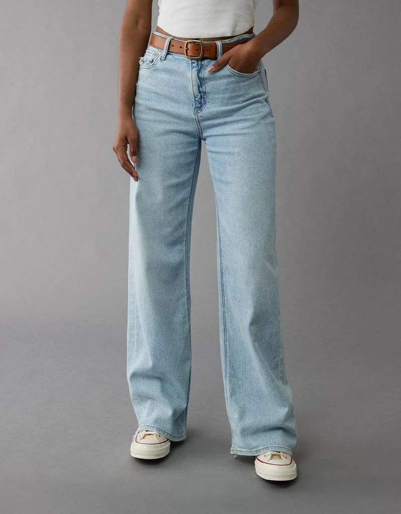 AE AE Dreamy Drape Stretch Super High-Waisted Baggy Wide-Leg Jean 1