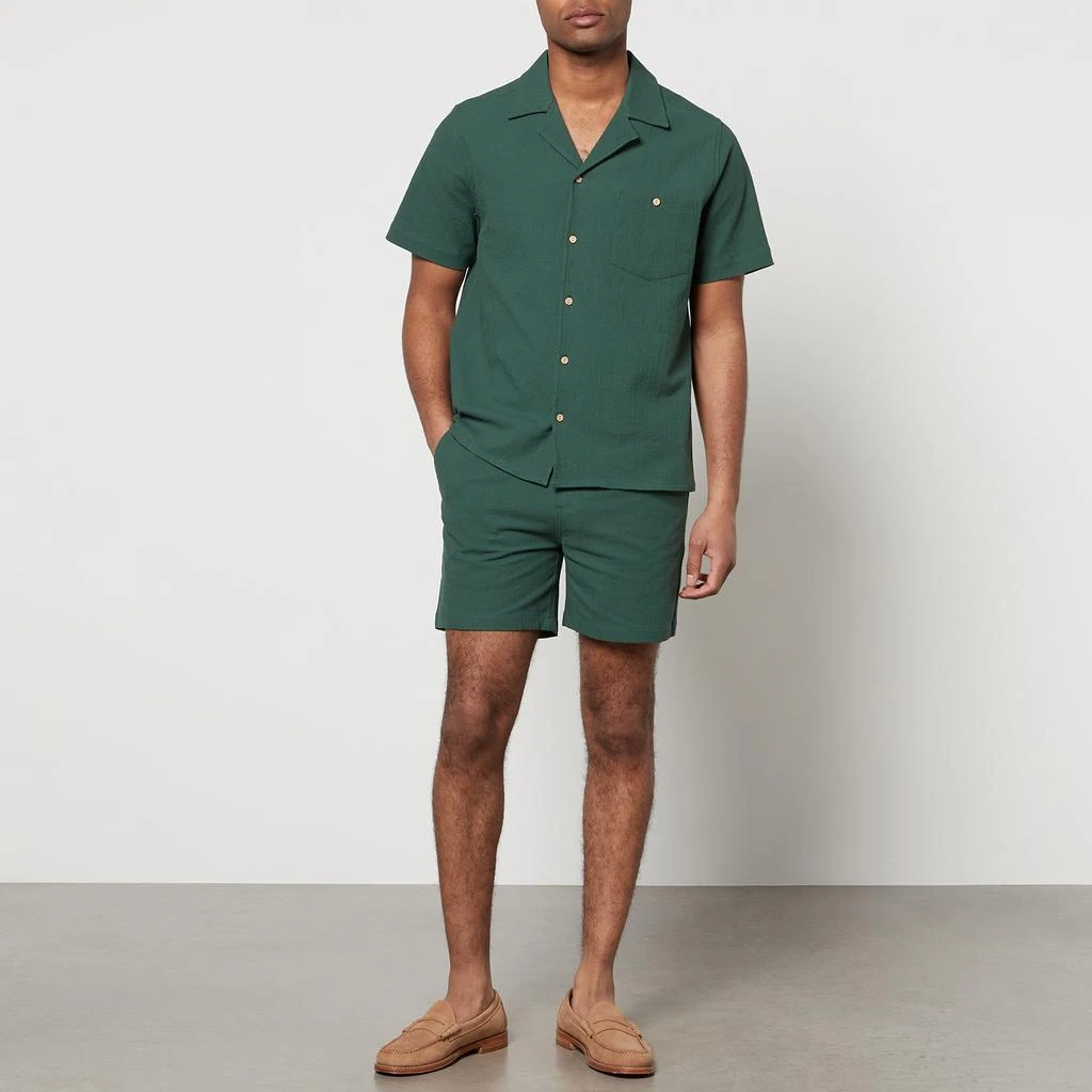 Percival Cotton-Blend Seersucker Shirt 3