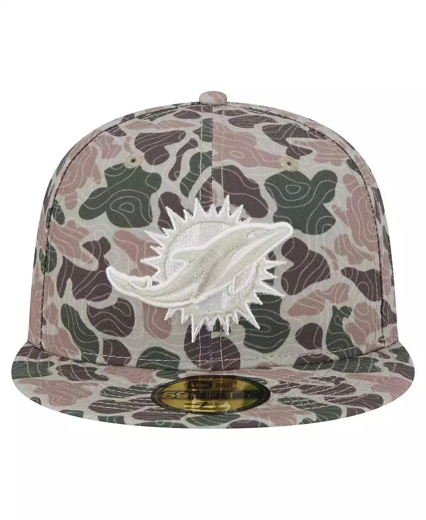 New Era Men's Camo Miami Dolphins Geo 59FIFTY Fitted Hat 5