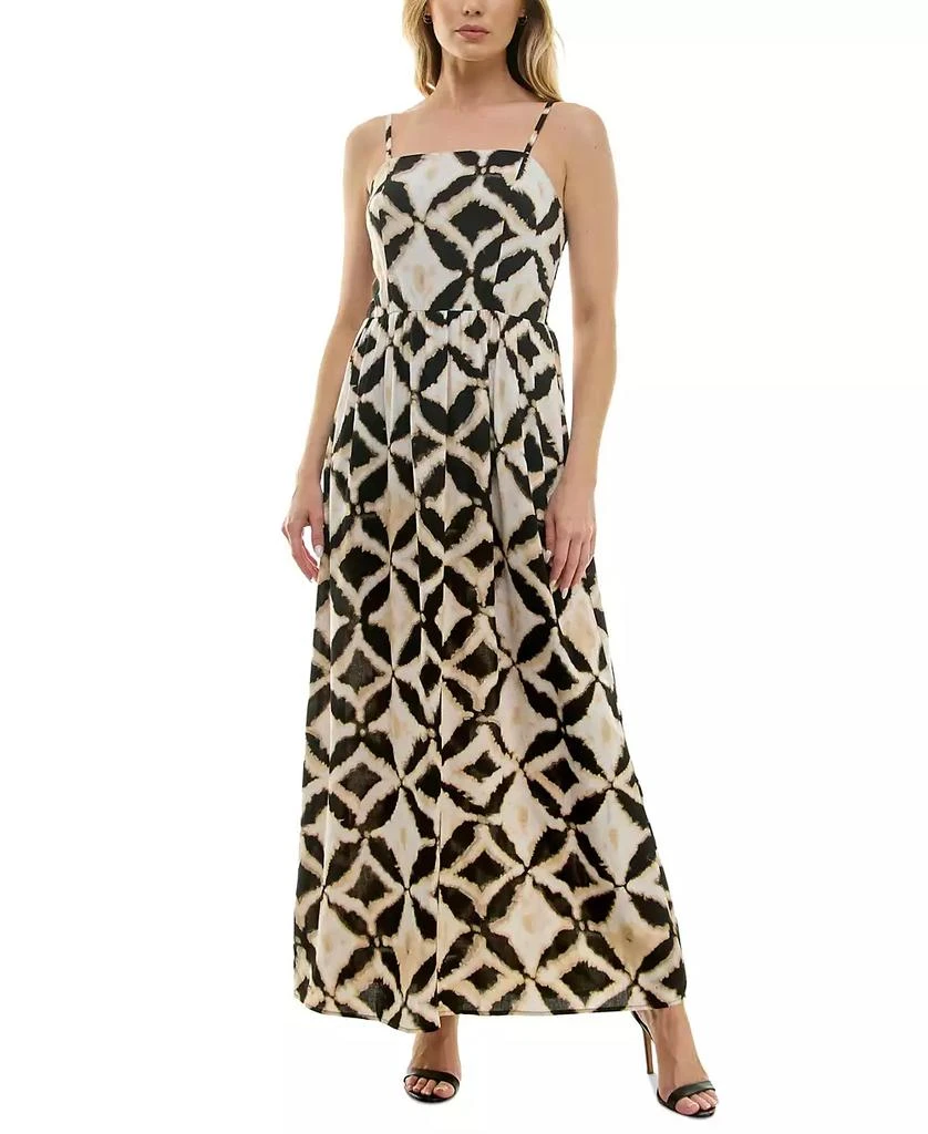 As U Wish Juniors' Square-Neck Sleeveless Maxi Dress 1