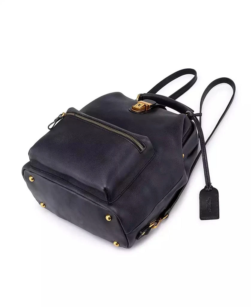 OLD TREND Doctor Small Leather Backpack - Backpacks - Free  display picture 1
