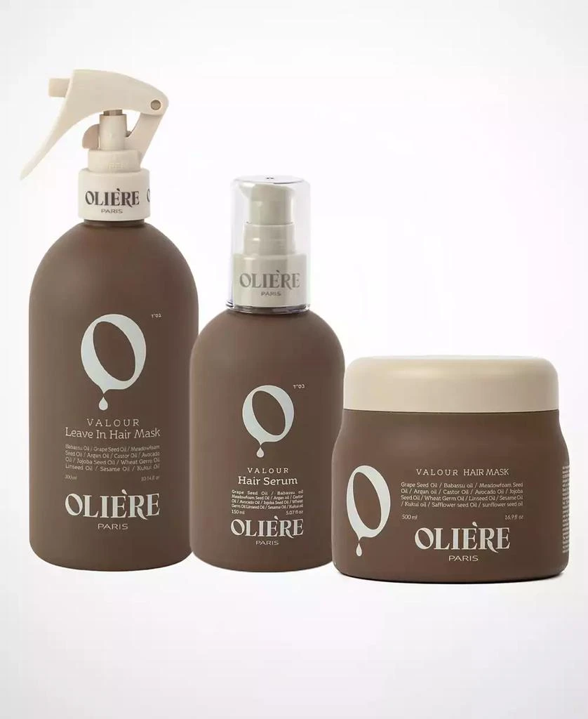 Oliere Paris Valour Repair 
Shine Hair Care Trio $219 Value