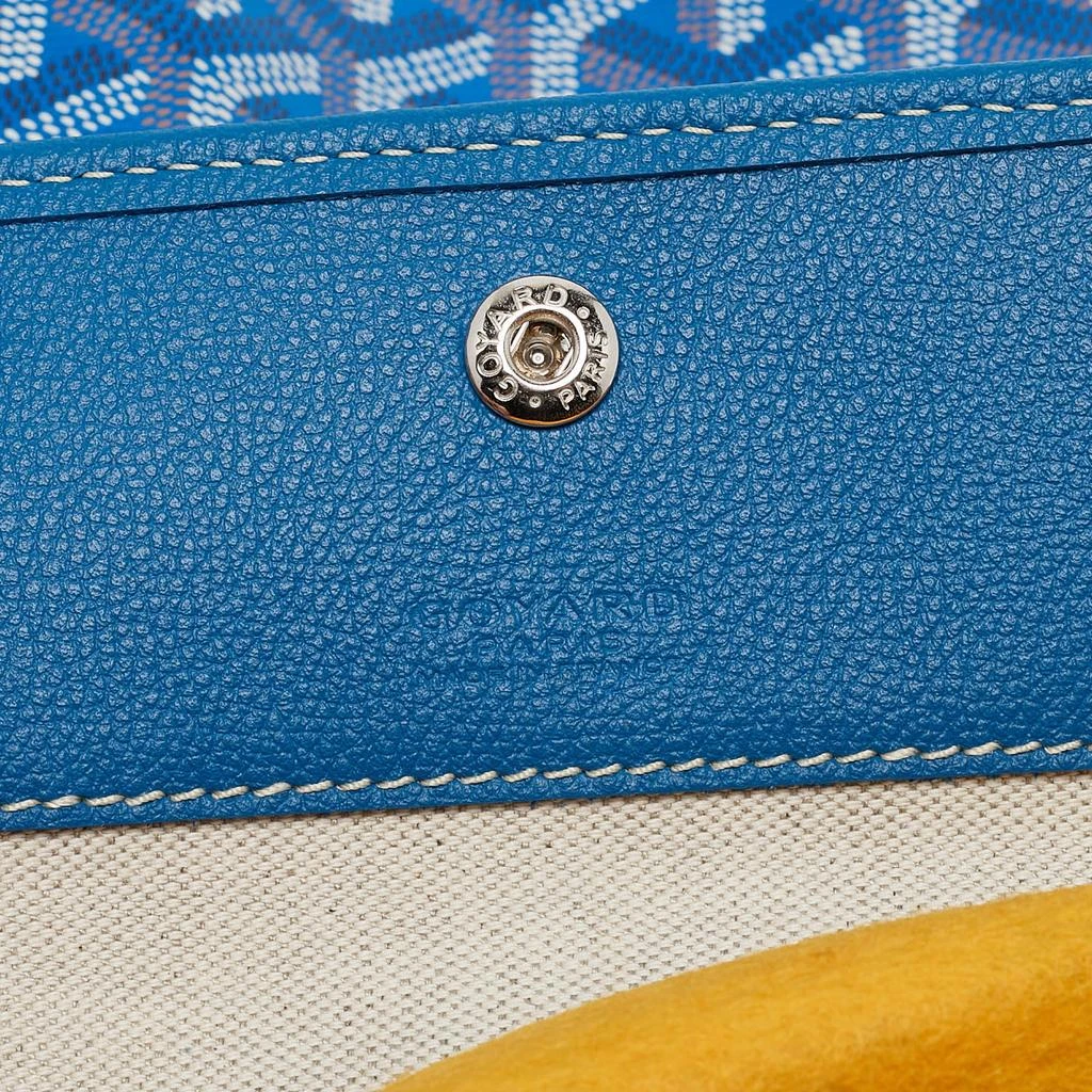 Goyard Goyard Blue Goyardine Coated Canvas and Leather Saint Louis PM Tote 8