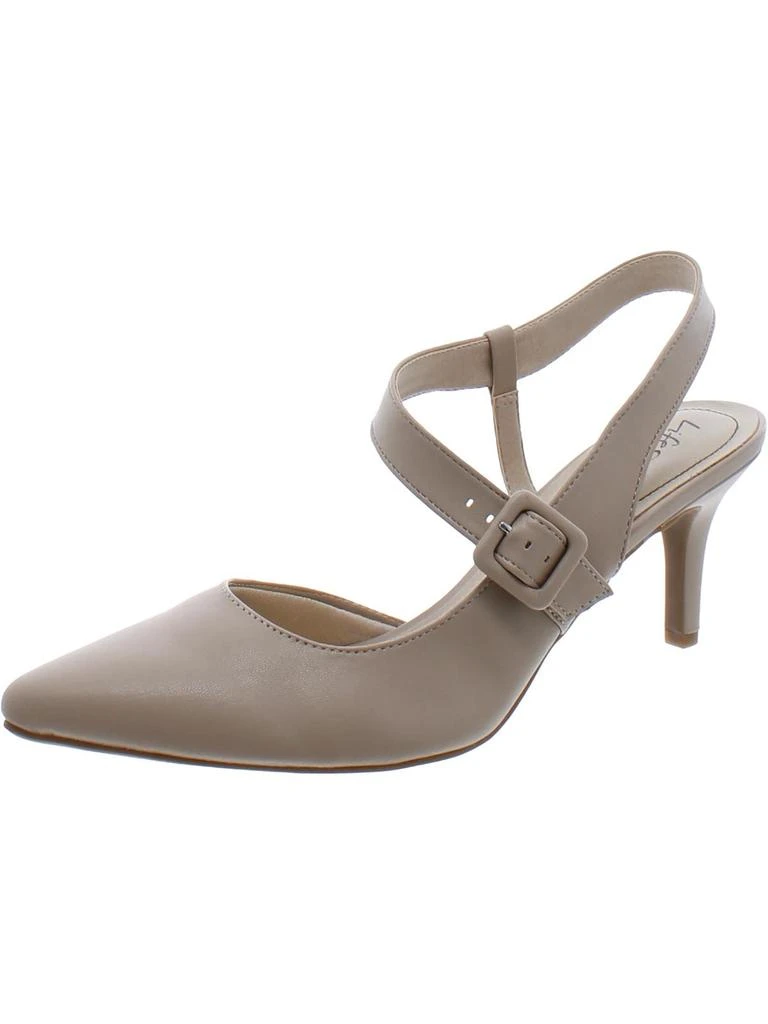 LifeStride Sansa Womens Pointed Toe Ankle Strap Slingback Heels 1