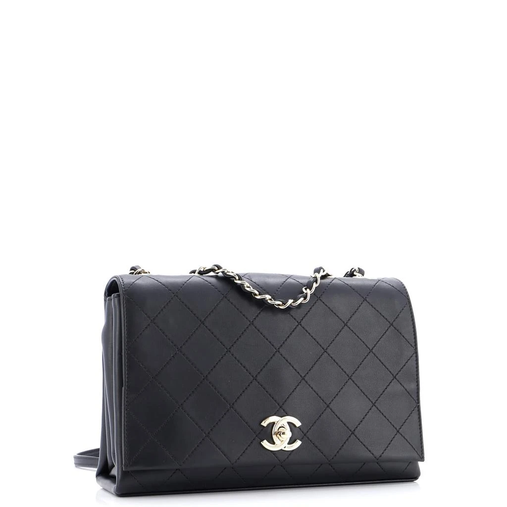 Chanel 3 Compartment Flap Bag Quilted Calfskin Medium 2